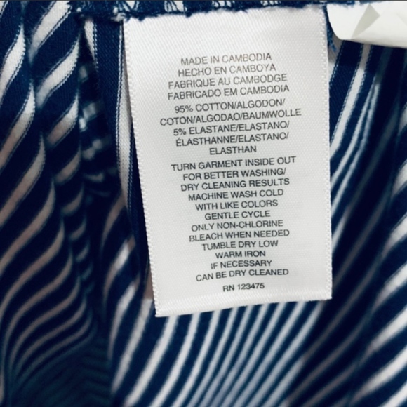 Jones New York Natica Striped top size large - Picture 7 of 7